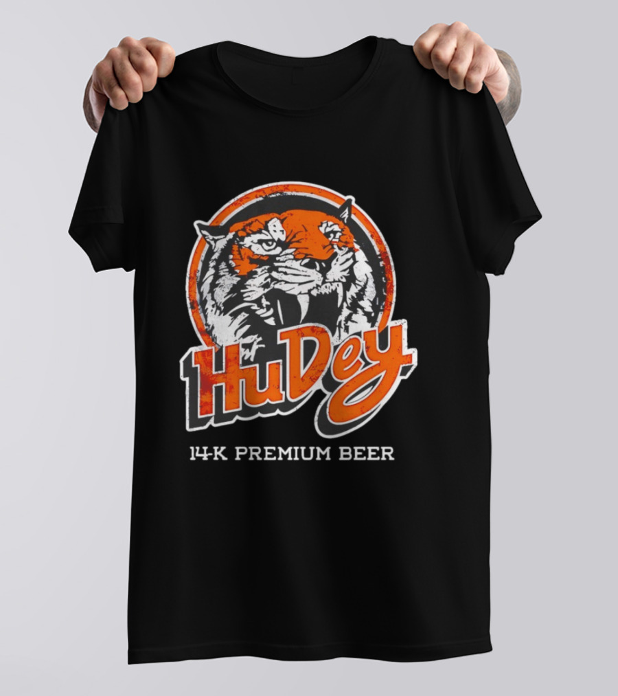 HuDey 14K Premium Beer Tiger T-Shirt