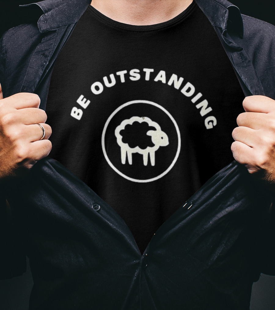 Be Outstanding Sheep Circle T-Shirt
