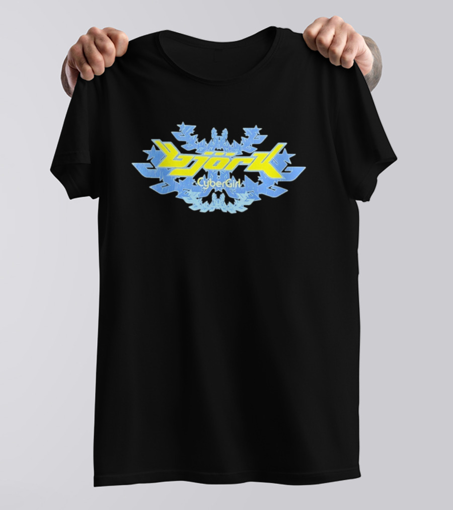 Bjork CyberGirl Futuristic Snowflake T-Shirt