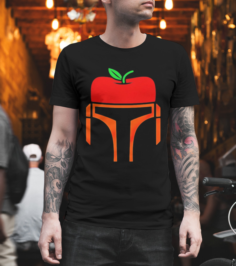 Bounty Hunter Helmet Apple Fusion T-Shirt