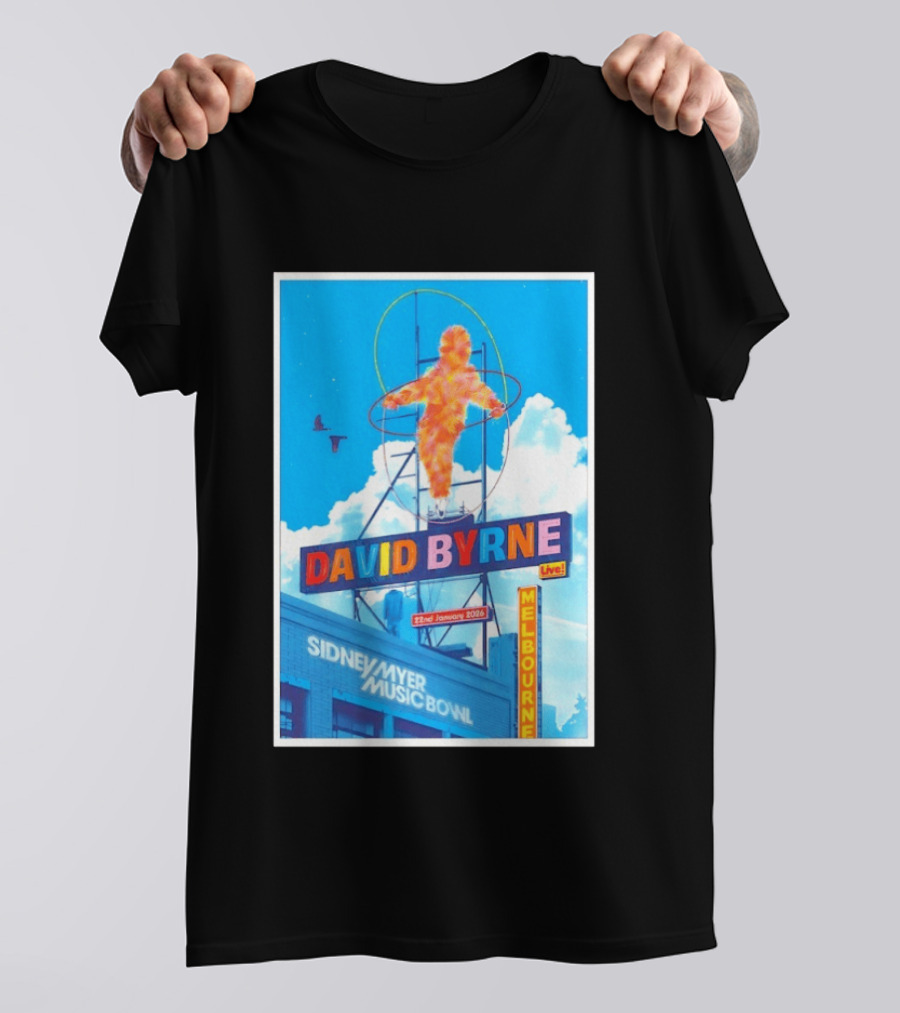 David Byrne Live Melbourne Sidney Myer Music Bowl January 22 2026 T-Shirt