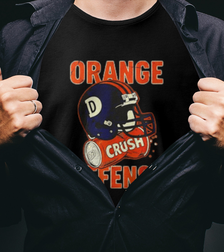 Orange Crush Defense Helmet Denver Broncos Football T-Shirt
