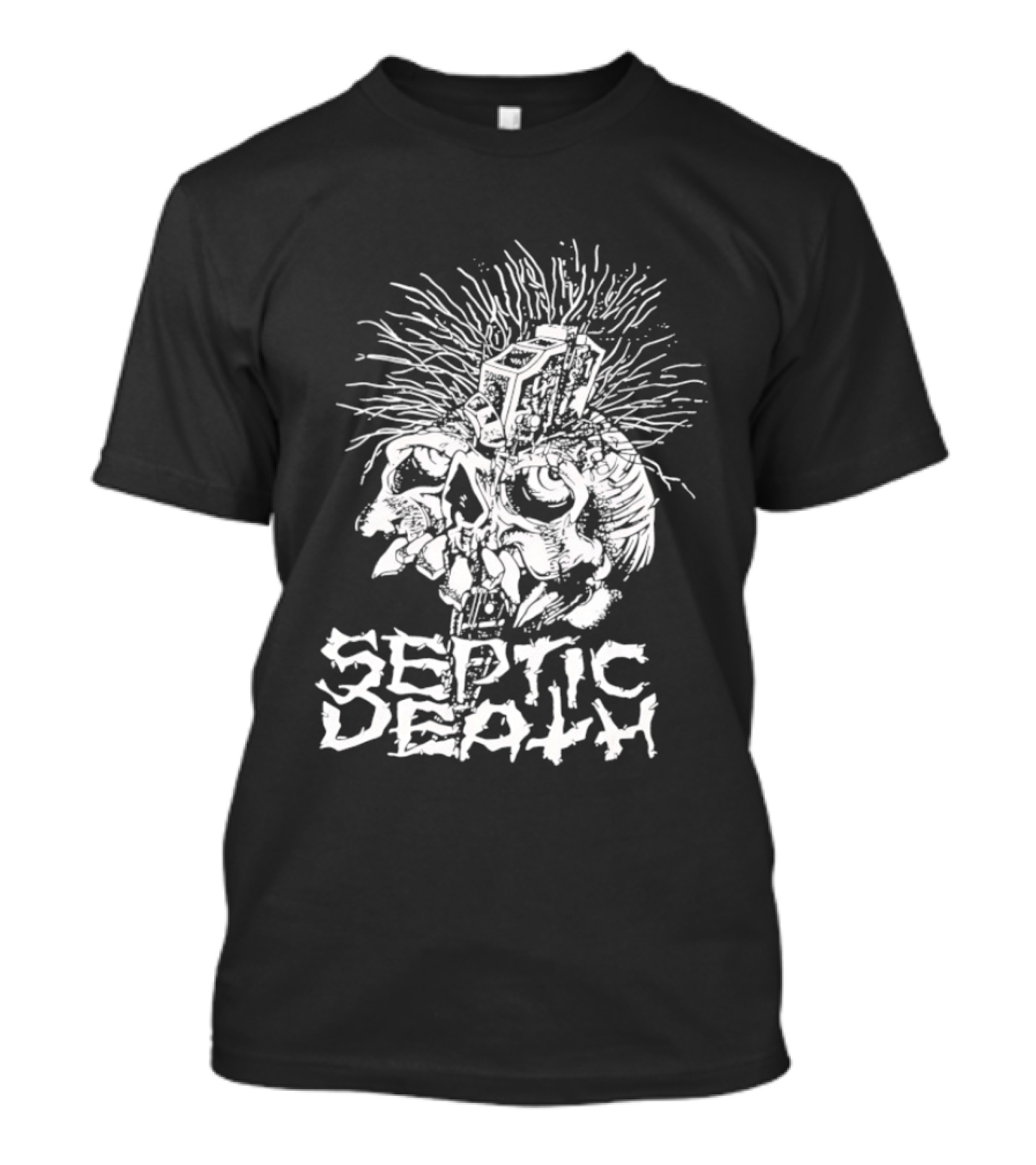 Septic Death Skull Art Punk T-Shirt