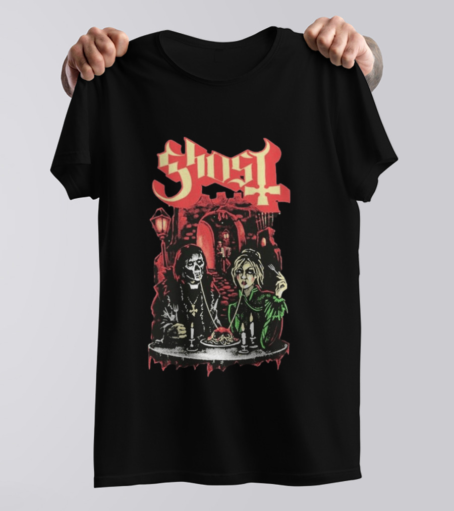 Ghost Valentine 2026 Exclusive Bella Notte Gothic Romance Dining Scene T-Shirt