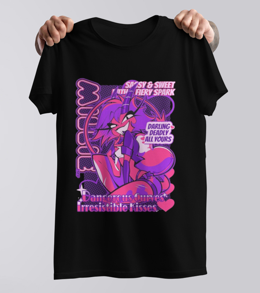 Millie Sassy Sweet Fiery Spark Darling Deadly Dangerous Curves Irresistible Kisses T-Shirt