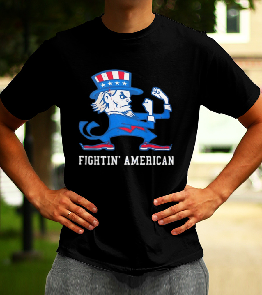 Uncle Sam Fightin' American Patriotic Boxing T-Shirt