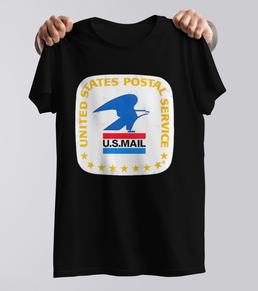 United States Postal Service US Mail Eagle Icon Vintage Look T-Shirt