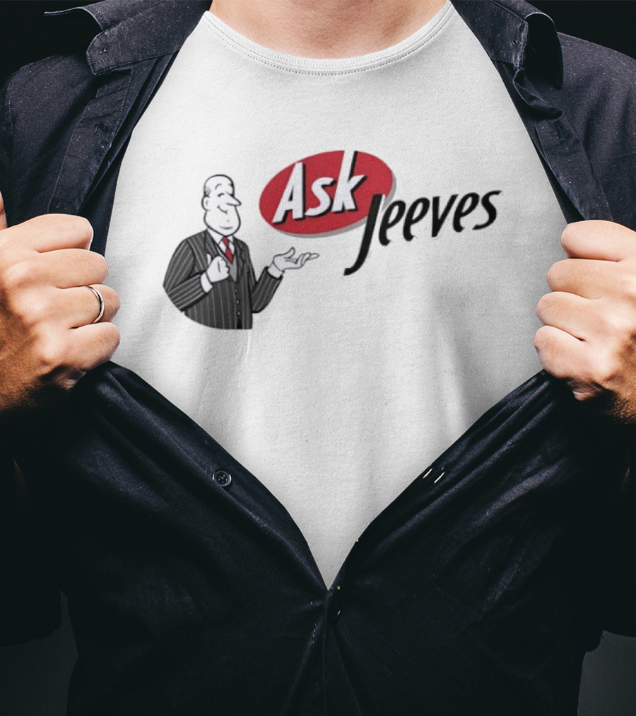 Ask Jeeves Classic Vintage Internet Butler T-Shirt