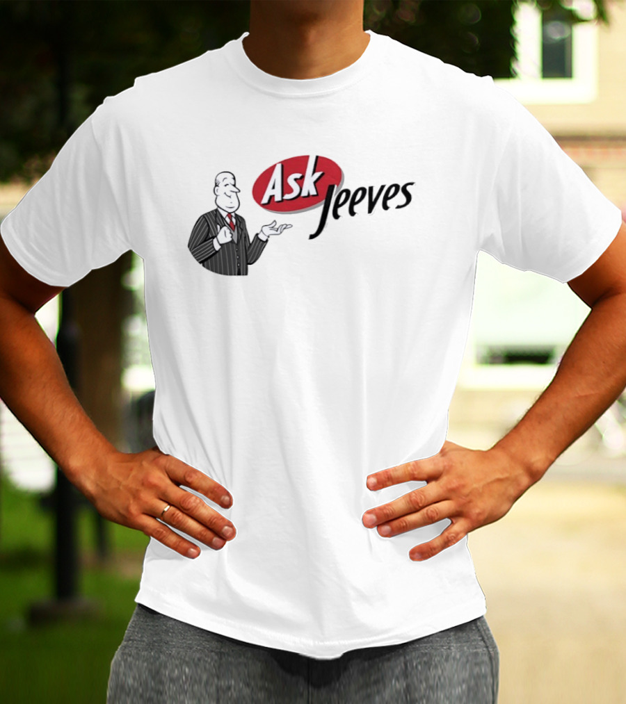 Ask Jeeves Classic Vintage Internet Butler T-Shirt