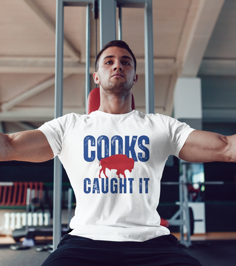 Cooks Caught It Buffalo Bills Red Buffalo T-Shirt