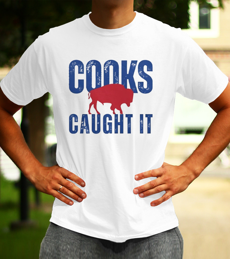 Cooks Caught It Buffalo Bills Red Buffalo T-Shirt