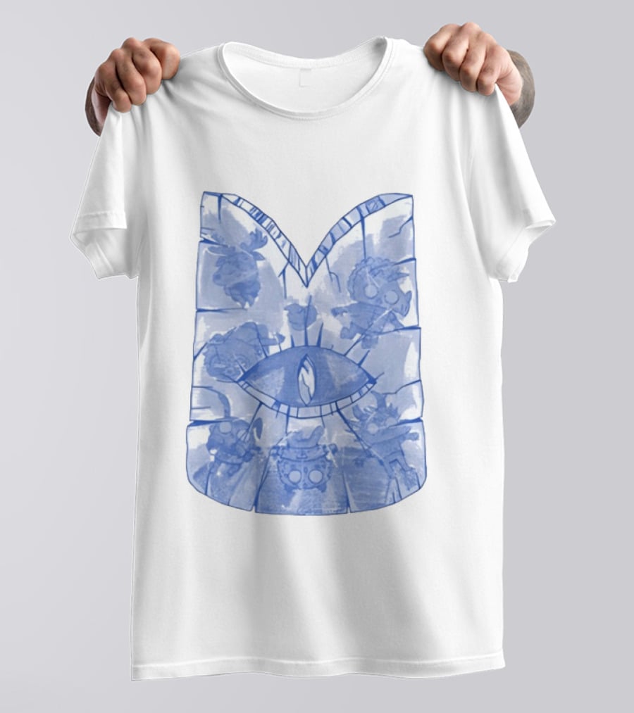 Cult Of The Lamb Ice Crown Eye Symbol Characters T-Shirt