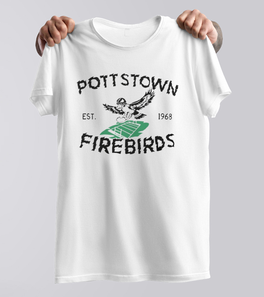 Pottstown Firebirds Football Est 1968 Vintage Eagle T-Shirt