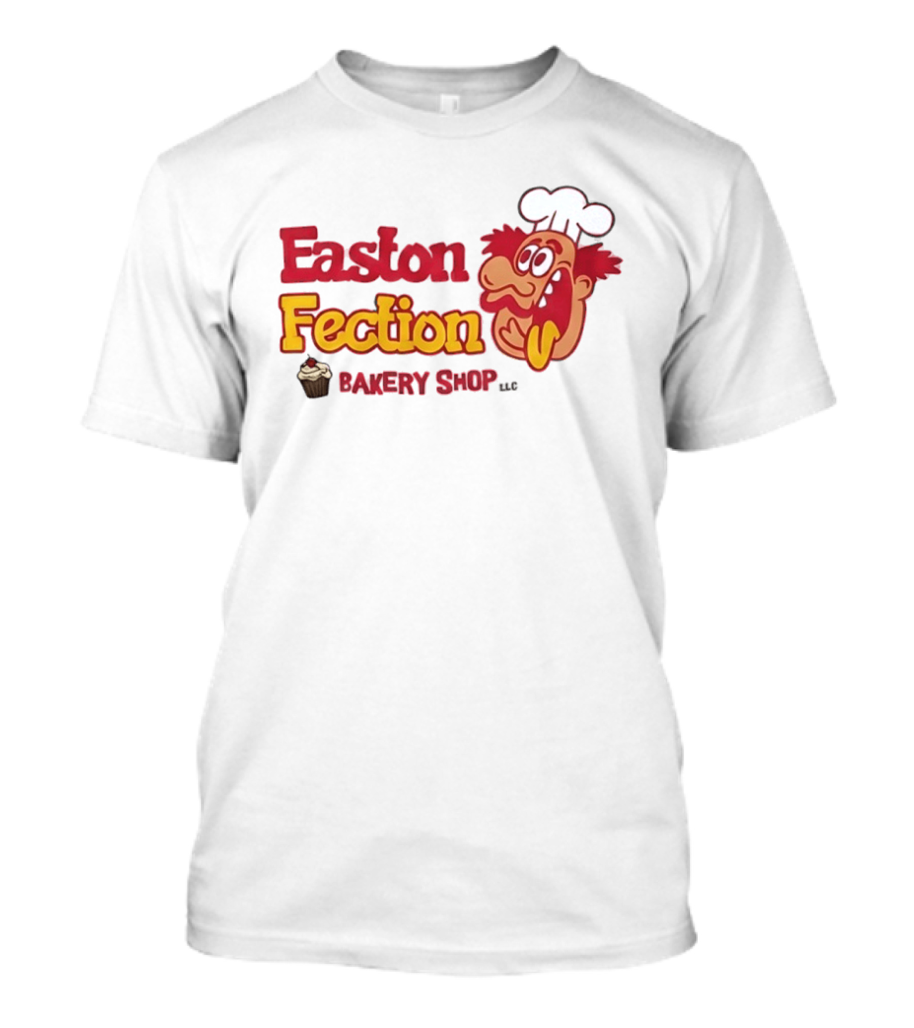 Easton Fection Bakery Shop LLC Funny Chef Cartoon Cupcake T-Shirt