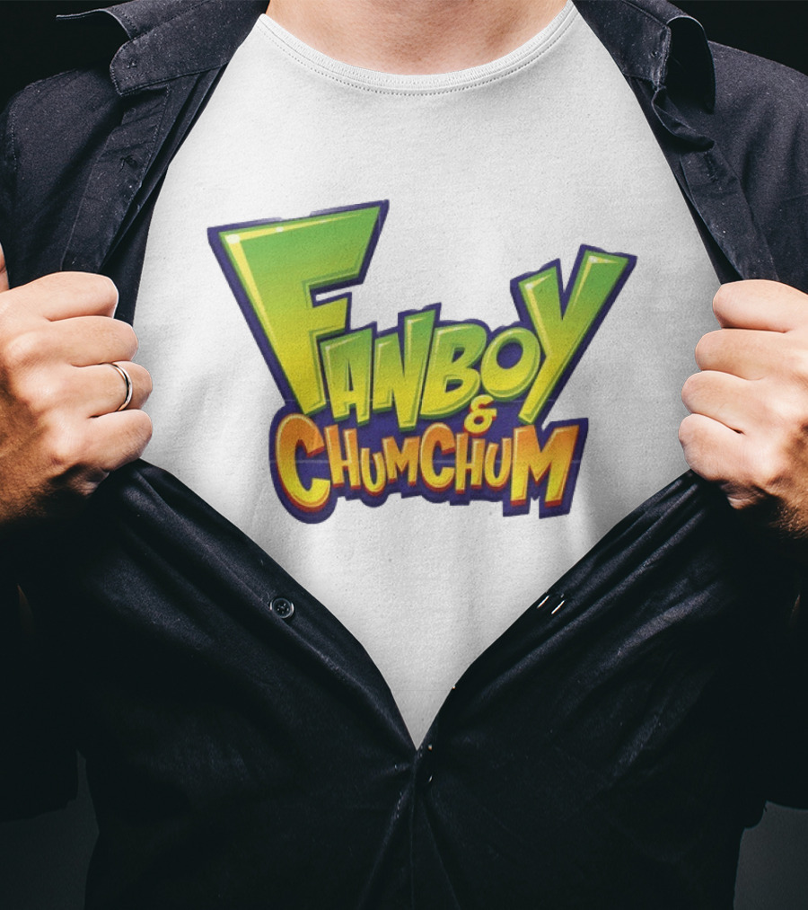 Fanboy And Chum Chum Animated Series Logo Merchandise T-Shirt