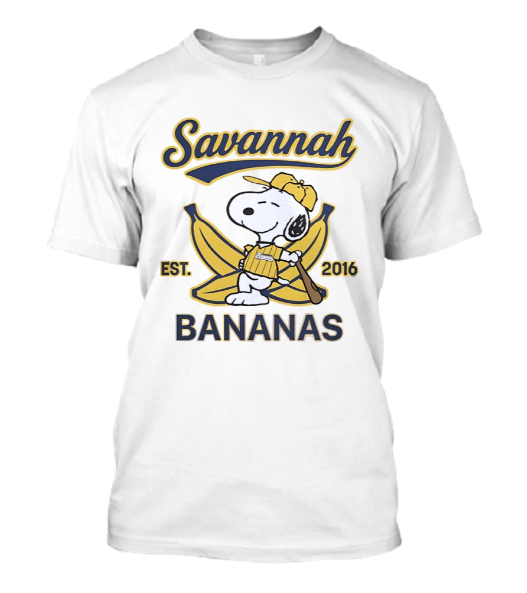 Savannah Bananas Snoopy Banana Outfit EST 2016 T-Shirt
