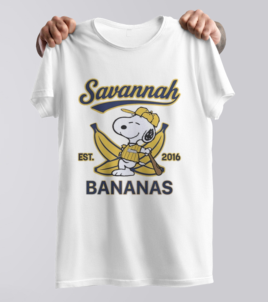 Savannah Bananas Snoopy Banana Outfit EST 2016 T-Shirt