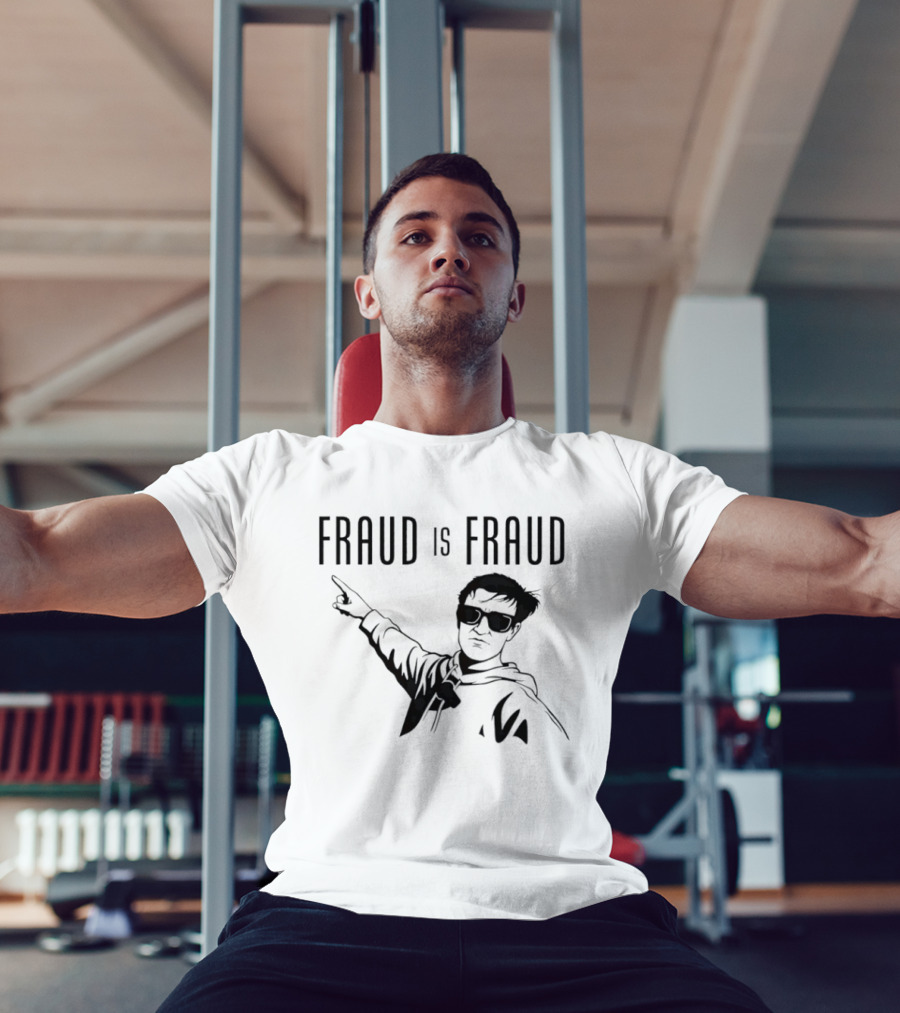 Fraud Is Fraud Meme Sunglasses Pointing T-Shirt