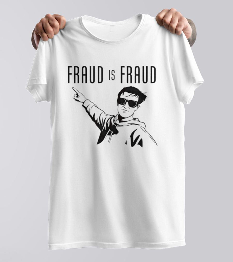 Fraud Is Fraud Meme Sunglasses Pointing T-Shirt