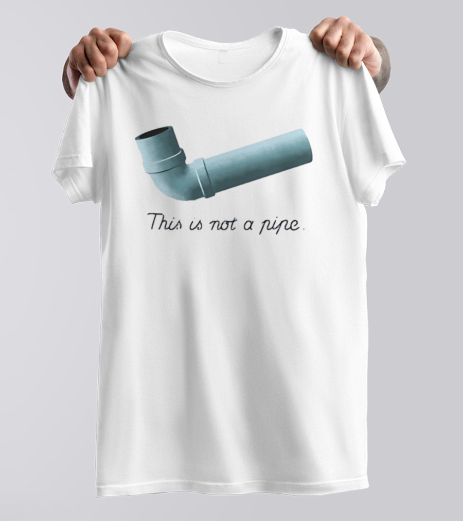 This Is Not A Pipe Surrealism Meme Twist T-Shirt