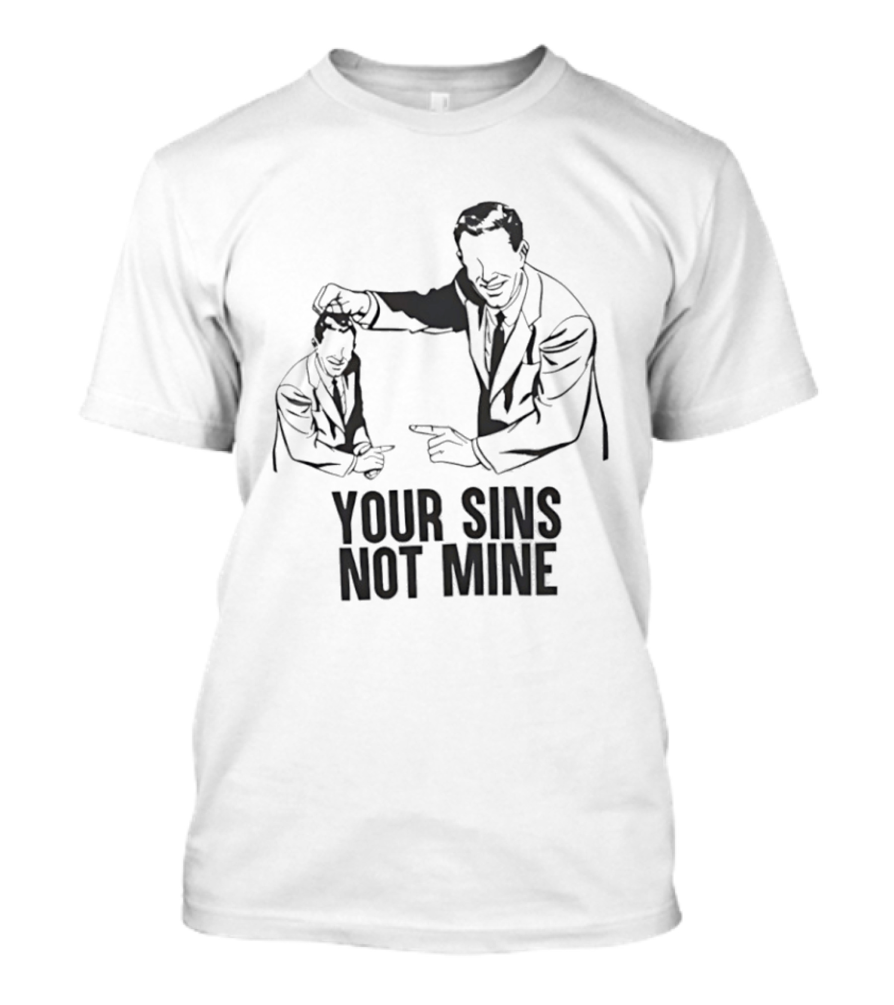 Your Sins Not Mine Retro Comic T-Shirt
