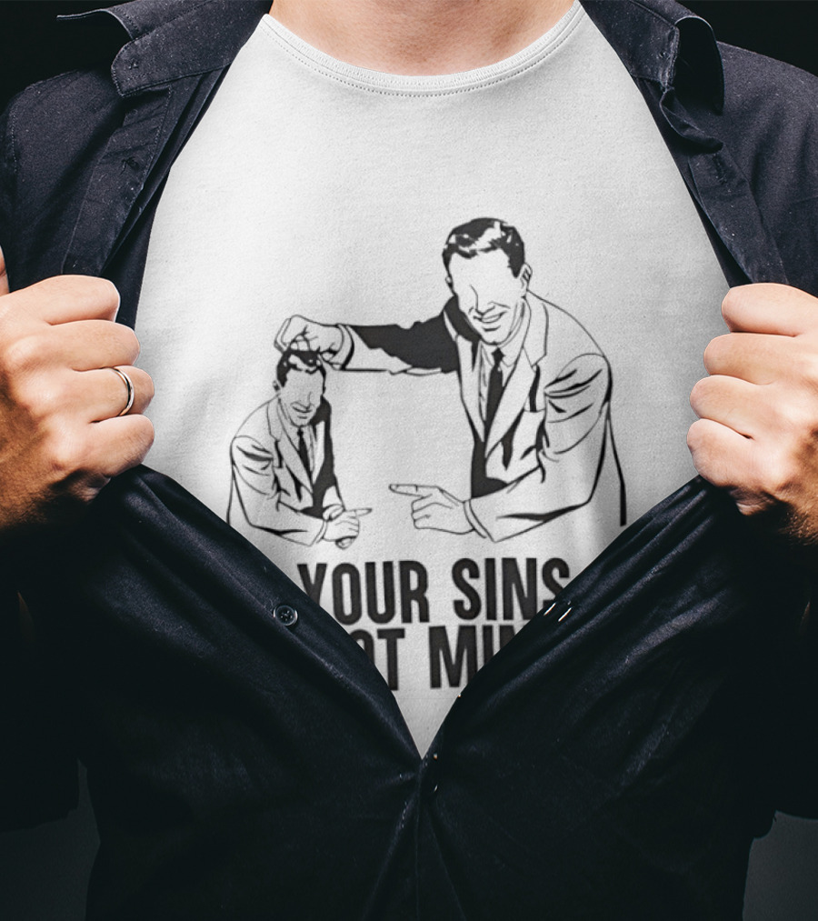 Your Sins Not Mine Retro Comic T-Shirt
