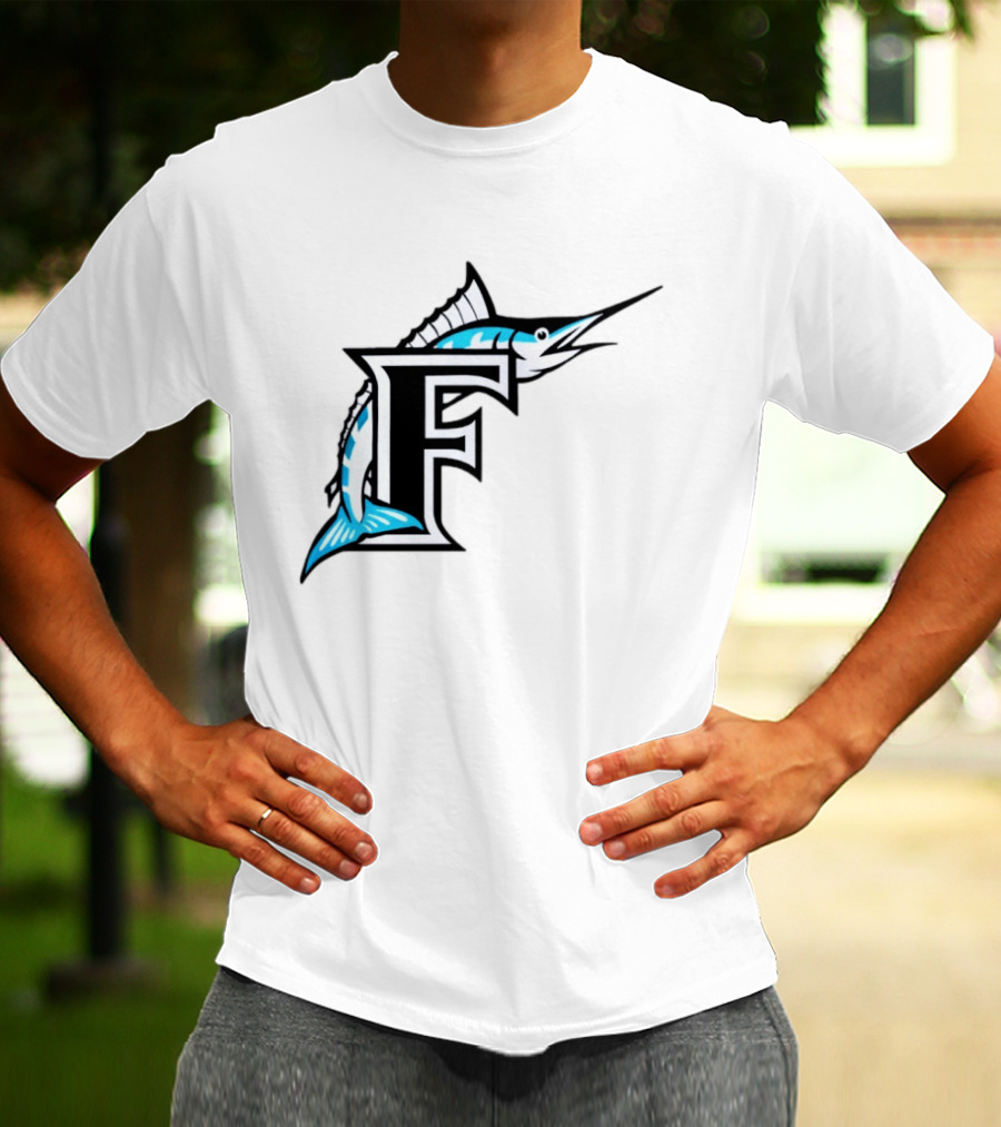Florida Marlins Vintage F Logo Marlin T-Shirt