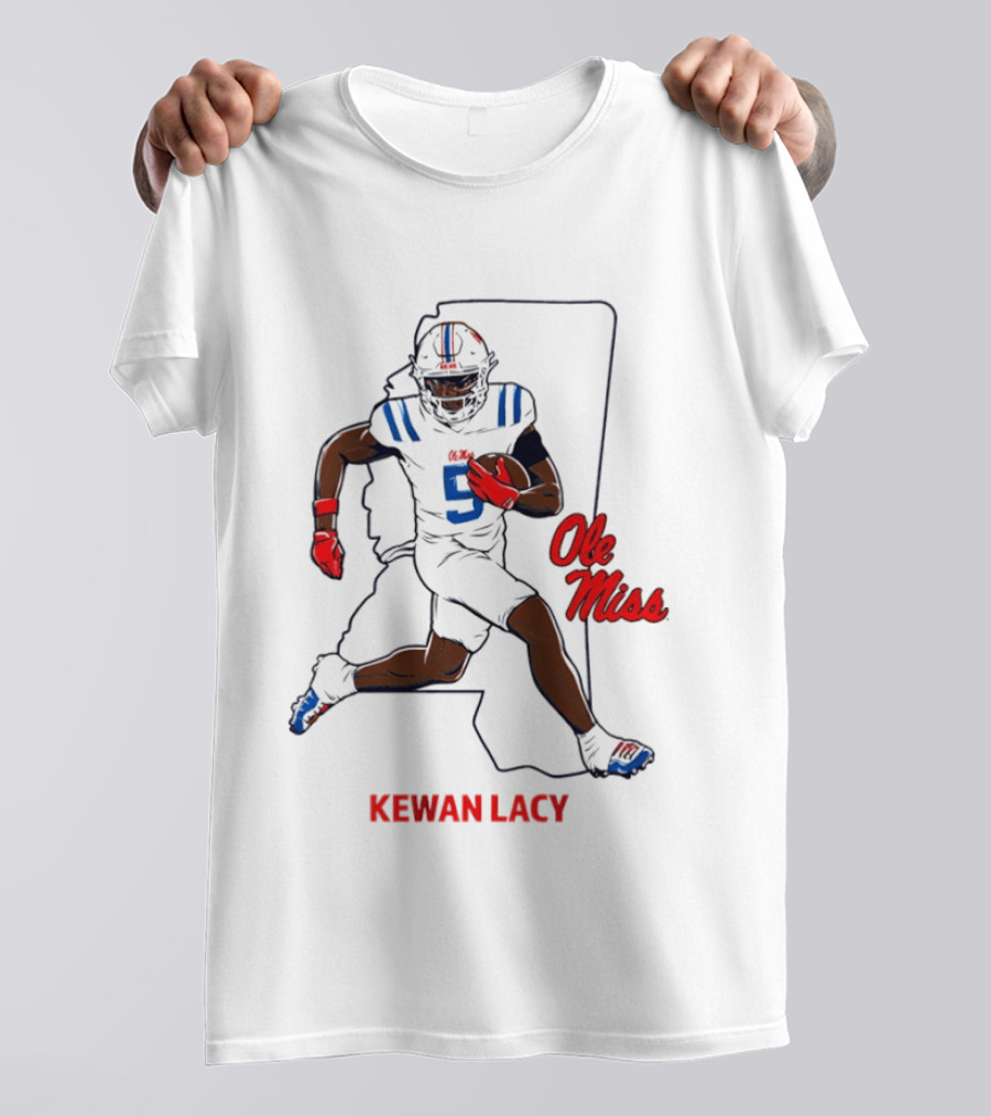 Kewan Lacy Ole Miss Rebels Football State Star Game Day 2026 T-Shirt