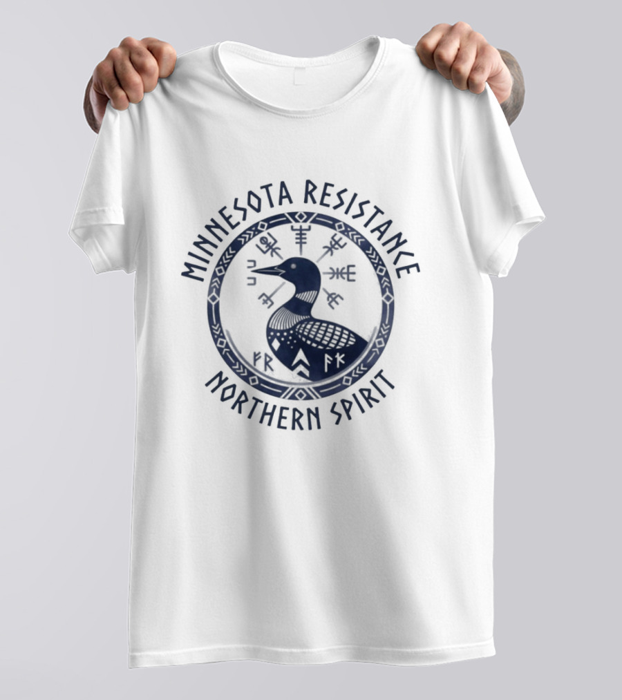 Minnesota Resistance Northern Spirit Loon Arrow Circle T-Shirt