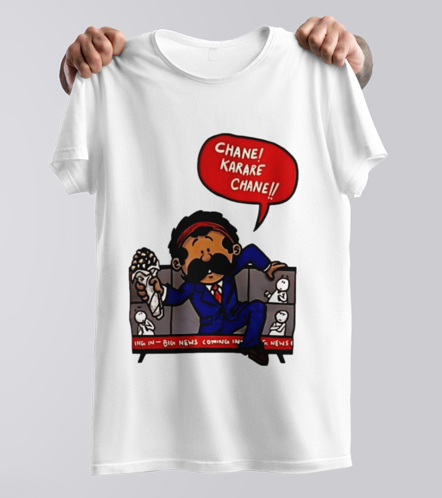 Chane Karare Chane Comic News Character Speech Bubble T-Shirt