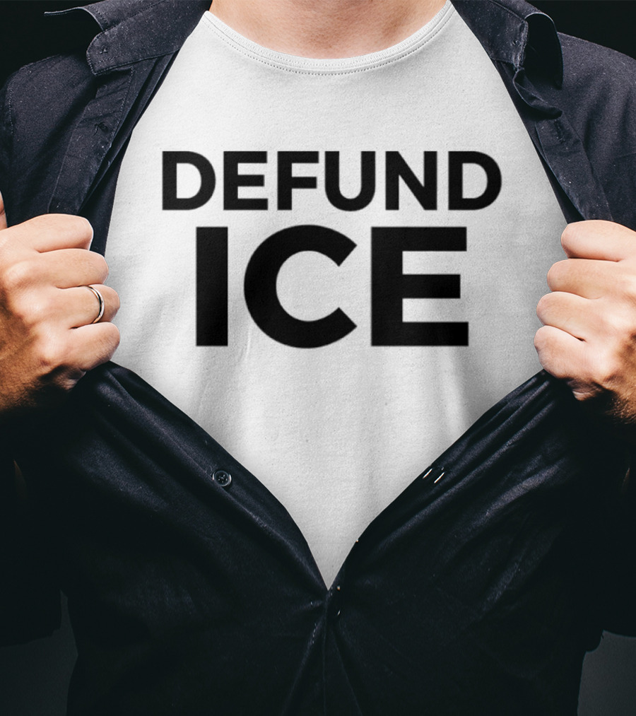 Defund ICE Bold Statement Activism T-Shirt