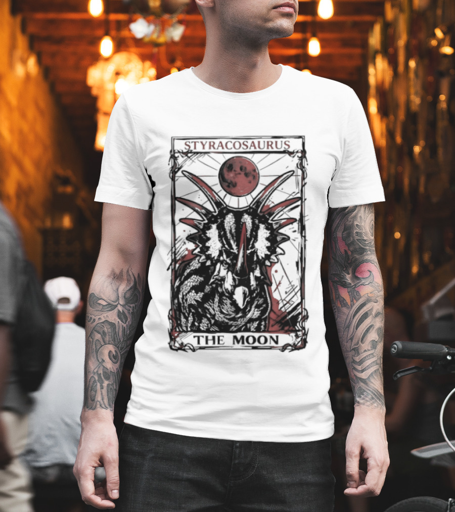 Styracosaurus Under Crimson Moon Magic T-Shirt