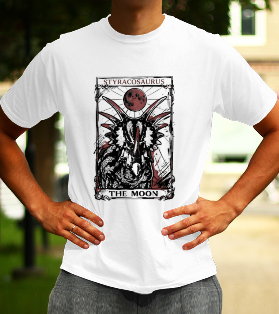 Styracosaurus Under Crimson Moon Magic T-Shirt