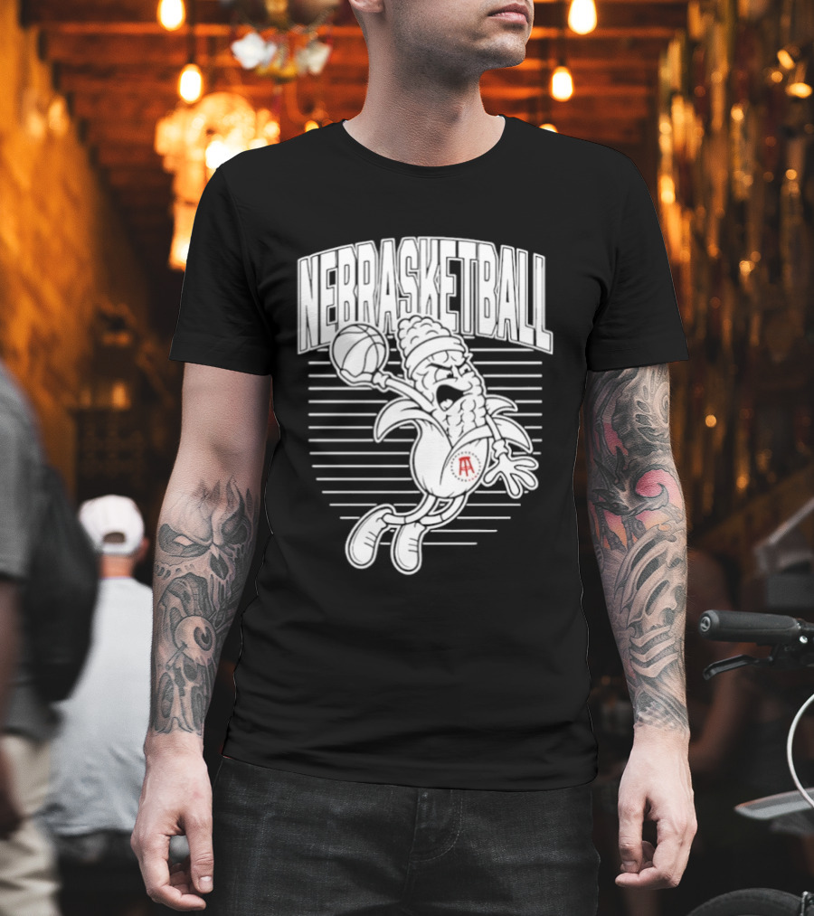 Nebraska Cornhuskers Basketball Slam Drunk Corn T-Shirt