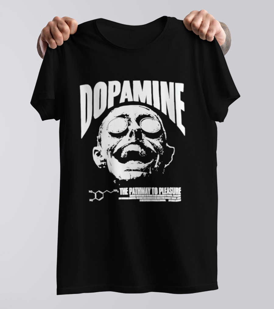 Dopamine The Pathway To Pleasure Molecular Formula Head T-Shirt