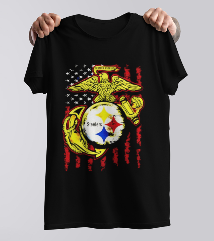 Pittsburgh Steelers United States Marine Corps Symbolic T-Shirt