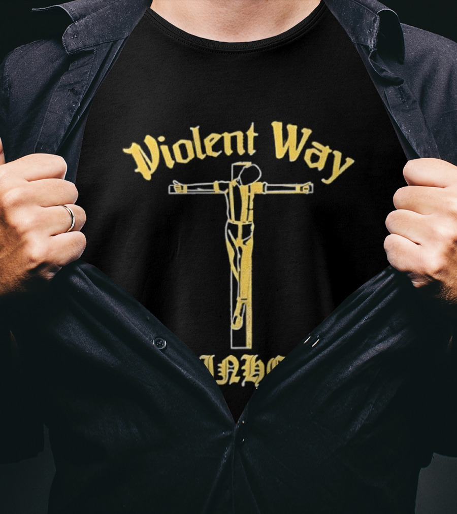 Violent Way Skinhead Crucifix T-Shirt