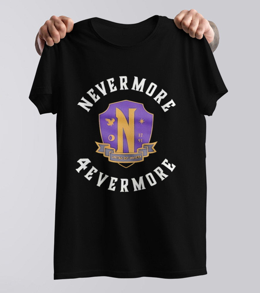 Wednesday Nevermore 4evermore 1791 Utina Nex Invicta T-Shirt