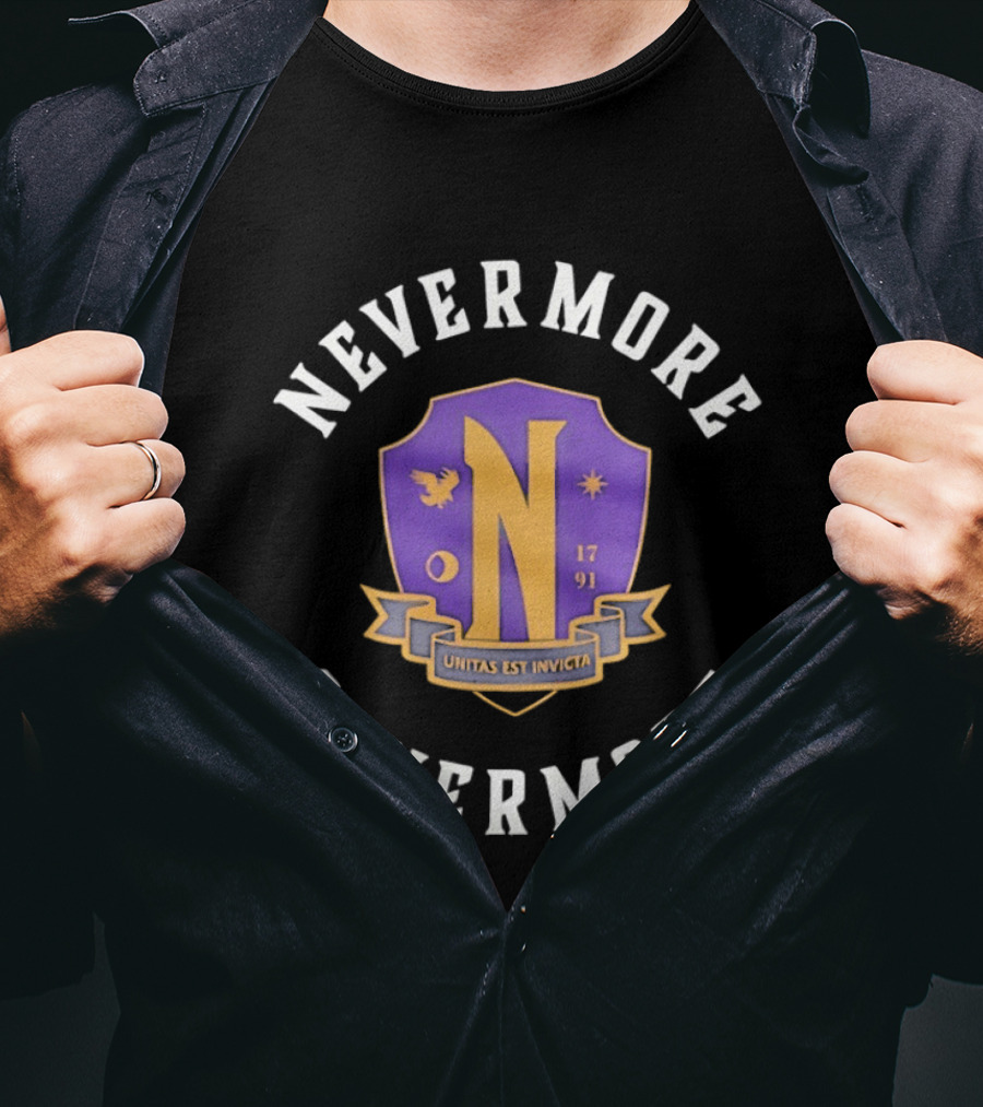 Wednesday Nevermore 4evermore 1791 Utina Nex Invicta T-Shirt