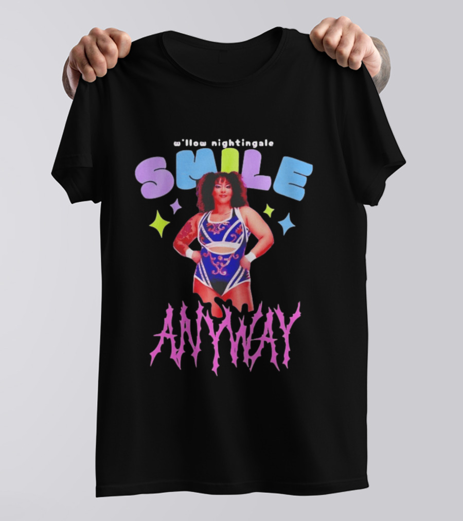 Willow Nightingale Smile Anyway AEW T-Shirt