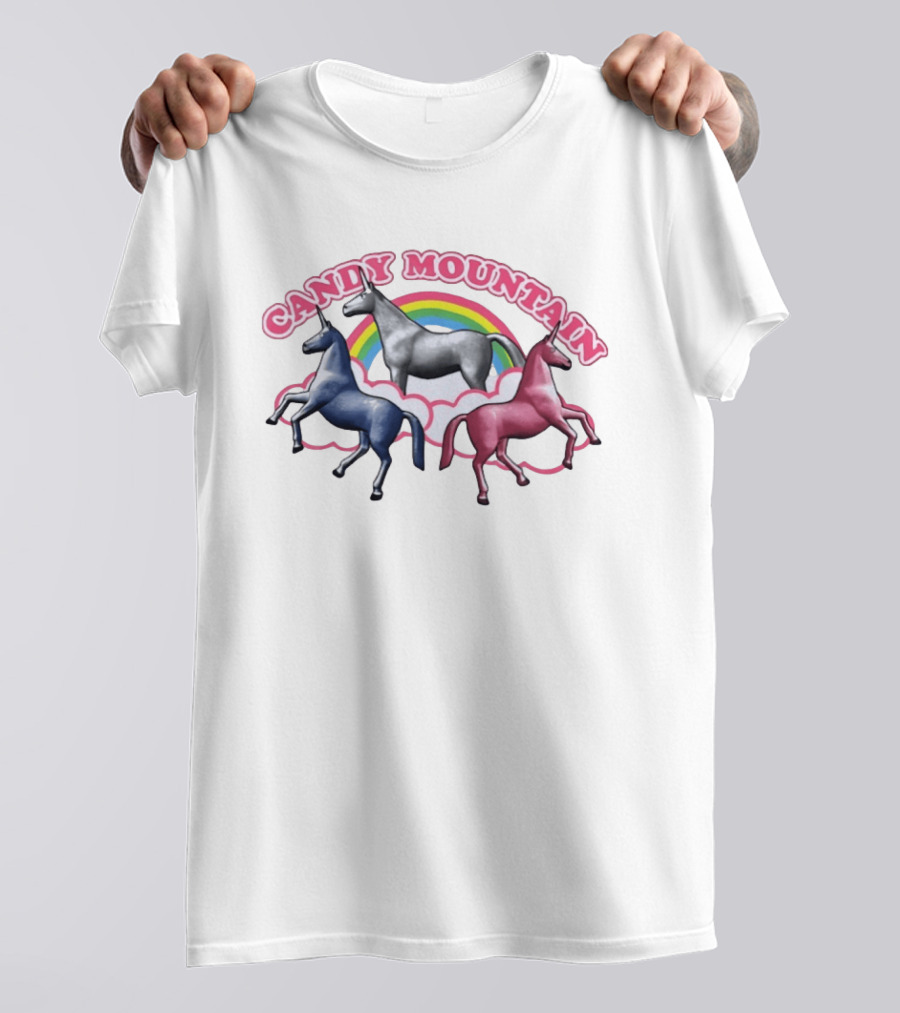Candy Mountain Unicorns Rainbow Adventure Charlie The Unicorn T-Shirt