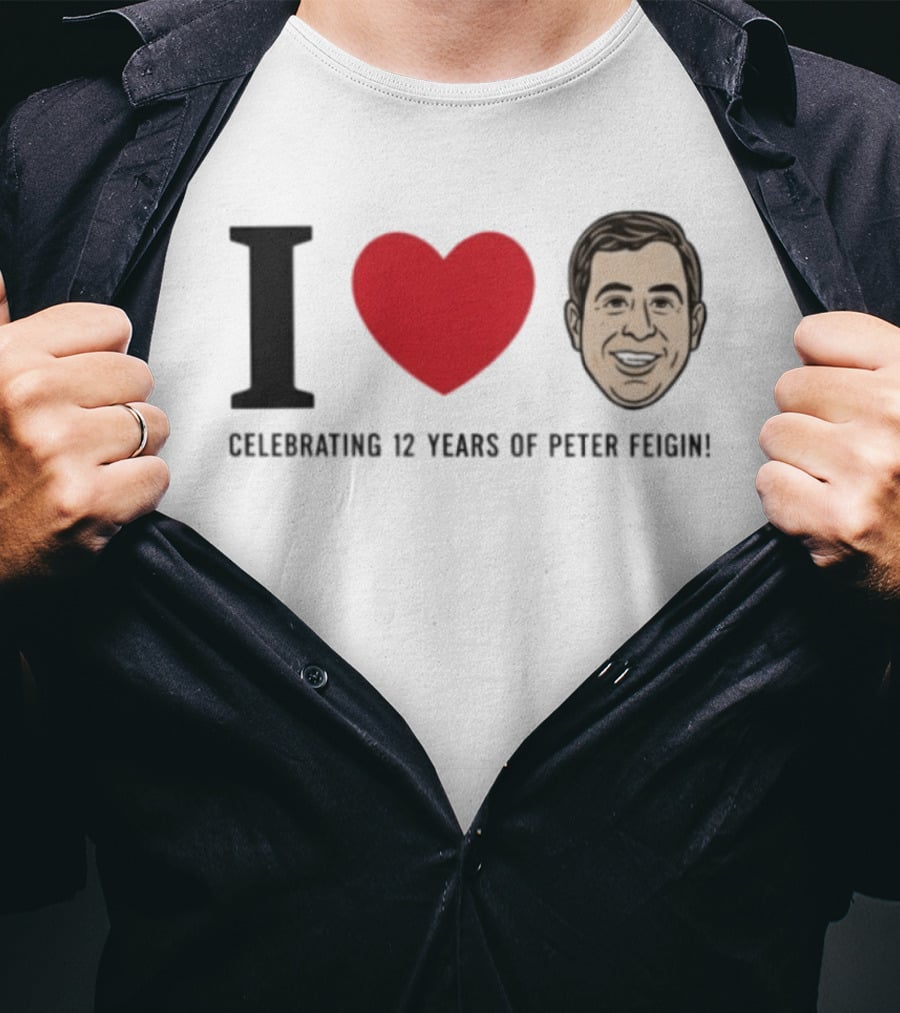 I Love Celebrating 12 Years Of Peter Feigin T-Shirt