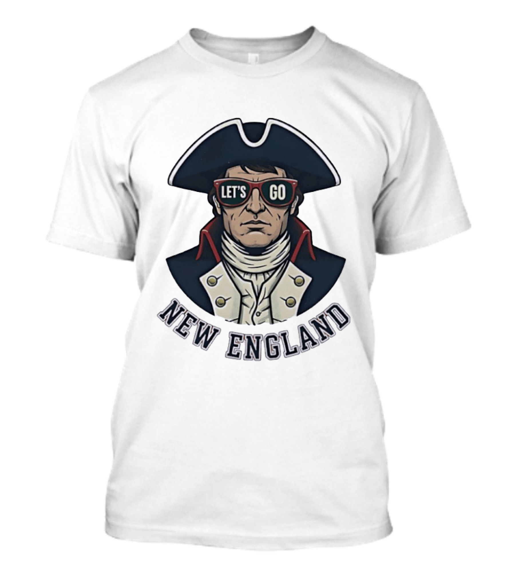 New England Patriots Let's Go American Patriot Football T-Shirt