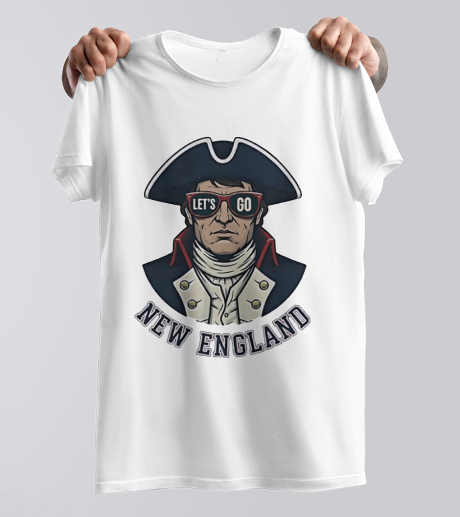 New England Patriots Let's Go American Patriot Football T-Shirt