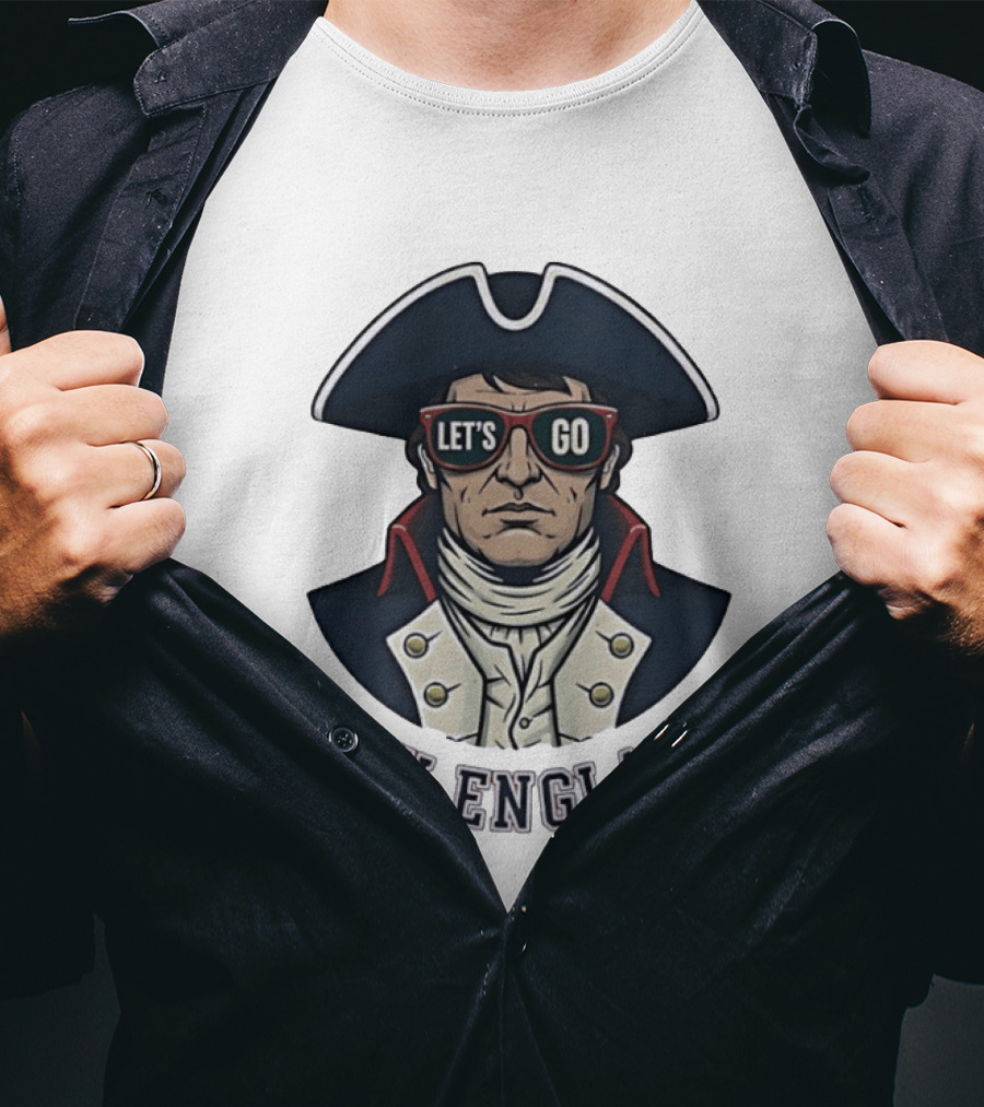 New England Patriots Let's Go American Patriot Football T-Shirt