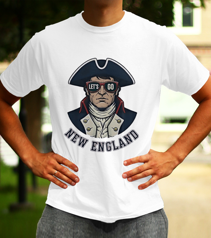 New England Patriots Let's Go American Patriot Football T-Shirt