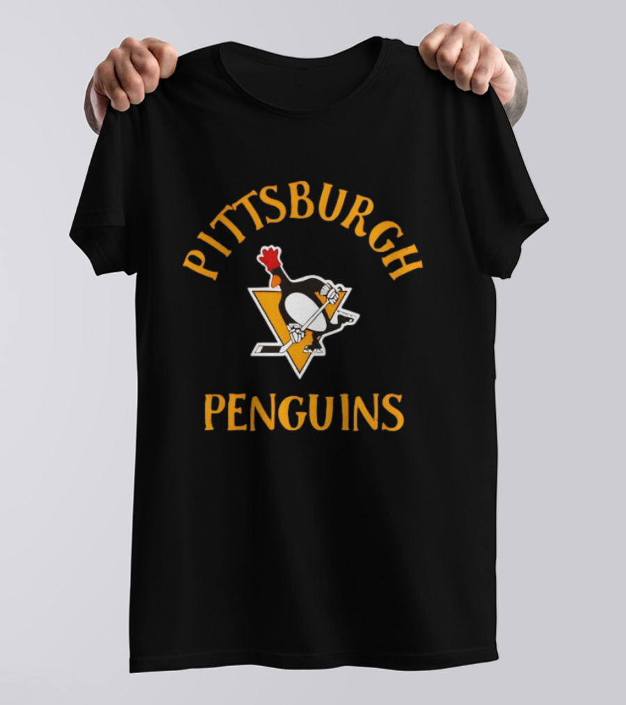 Pittsburgh Penguins Vintage Hockey Style McGraw T-Shirt