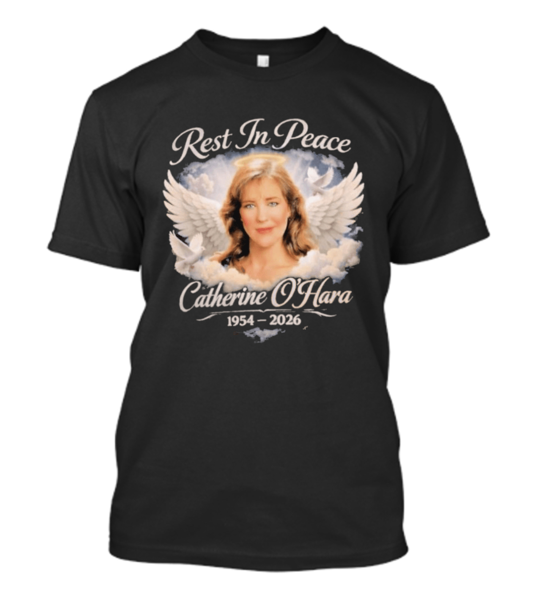 Rest In Peace Catherine O'Hara 1954 2026 Angel Wings Memorial T-Shirt