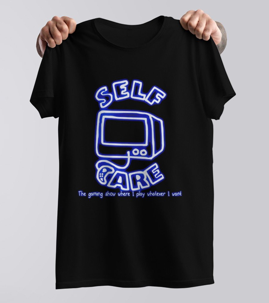 Self Care The Gaming Show Where I Play Whatever I Want Retro Gaming Console T-Shirt
