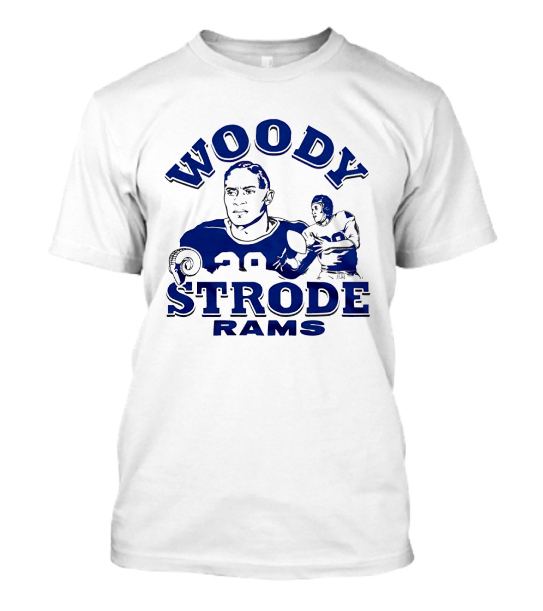 Los Angeles Rams Woody Strode Vintage Football Player T-Shirt